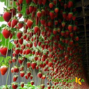 Клубника ампельная Анастасия купить по цене от 370р. в интернет-магазине «Посадика» с доставкой почтой в в Вологдае и по всей России – [изображение №1].