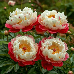 Пион Коралловый Каскад купить по цене от 490р. в интернет-магазине «Посадика» с доставкой почтой в в Вологдае и по всей России – [изображение №1].